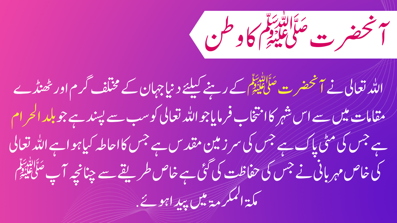 اس بلاگ میں ہم حضور کی مکی زندگی پر روشنی ڈالیں گے اور ان کا بچپن بھی جانیں گے۔ حضور کی مکی زندگی پر تفصیلی روشنی